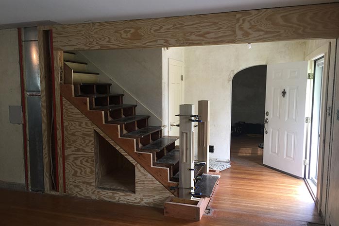 Home-stairway-remodeling-before-Little